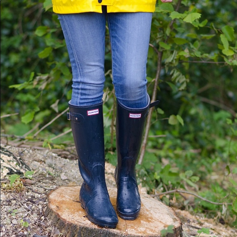 Hunter boots tallandnavy blueglossy - Picture 1 of 5